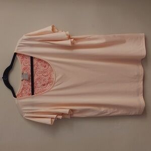 INK+IVY Peach Floral Paisley Pajama Short Set